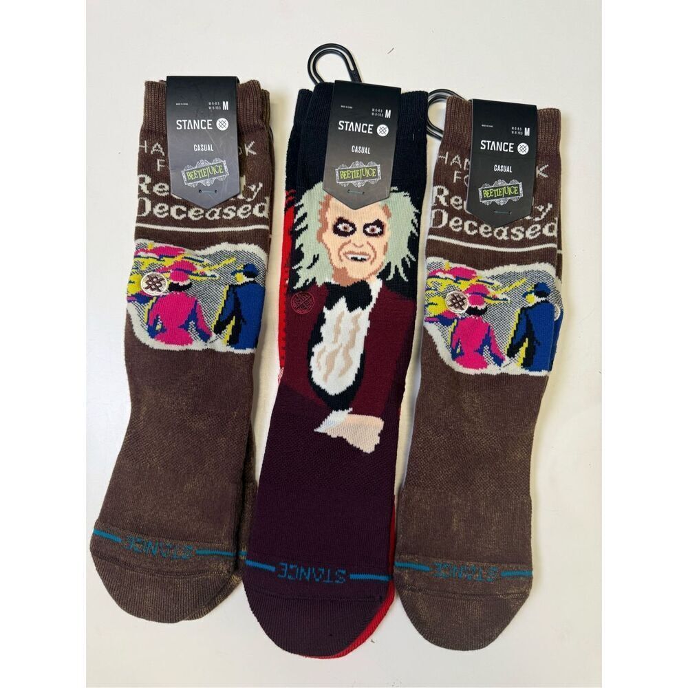 Brand New Stance X Beetle Juice Casual Unisex Men's 6-8.5 Brown Medium
